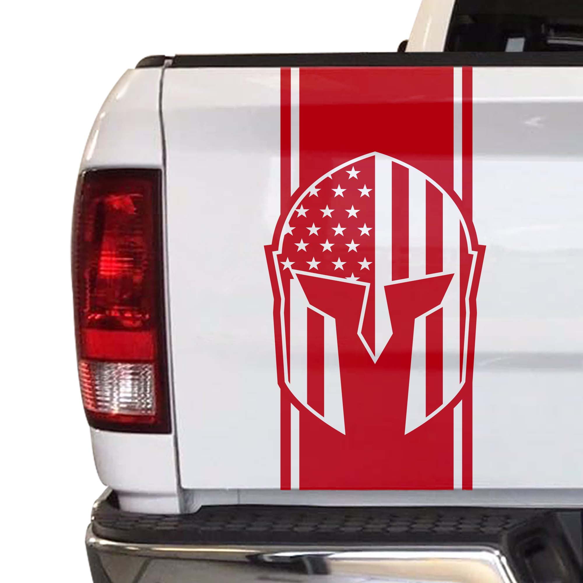 Decal Flag Spartan Helmet Molon Labe American Flag Decal Sticker | Custom Made In Gladiator Decal