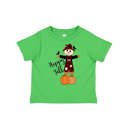 

Inktastic Happy Fall Cute Scarecrow and Pumpkins Gift Toddler Boy or Toddler Girl T-Shirt