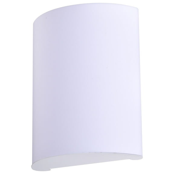 Nuvo LED 9-in 10w Wall Sconce in White Finish CCT Selectable