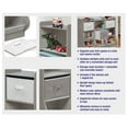 thumbnail image 2 of Badger Basket Children's Wooden Upright Toy Storage Nook with Fabric Bin 3 Cu ft. - Gray, 2 of 9