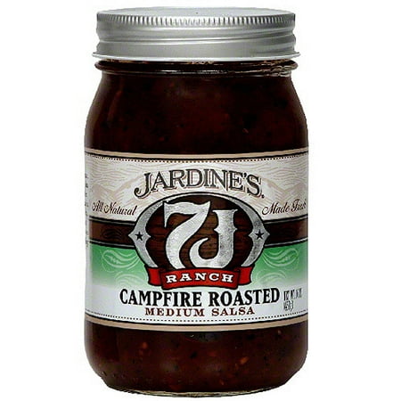 7J Ranch Campfire Roasted Medium Salsa, 16 oz (Pack of 6)