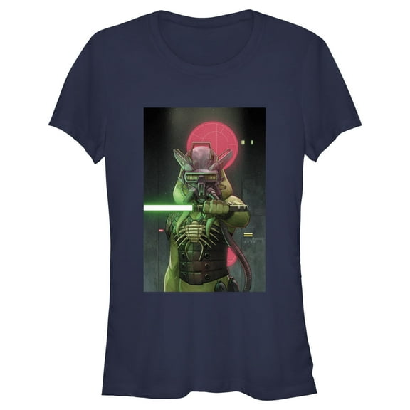 Junior's Star Wars The High Republic Twi'lek Poster Graphic Tee Navy Blue Small