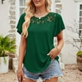 thumbnail image 2 of Summer Tops for Women Long Sleeve Tee Womens Shirt Size Small Womens Tops Running Clothes Women Shirt Workout Space Apparel Short T Long Sleeves Shirts Tee Graphic Sleeve The Green XL, 2 of 7