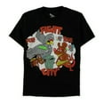 thumbnail image 4 of Belchez Mens Fight City Animated Graphic T-Shirt, Black, Medium, 4 of 4