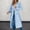 Blue, variant on Women's Loose Zippered Long Cardigan Sweatershirt Jacket Women's Winter And Autumn Trench Coat Light Weight Wind plus Size Winter Dress Long Insulated Rain Coats for Women Light Jacket for Women