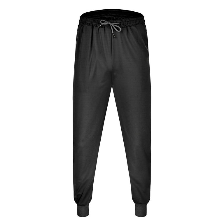 YUHAOTIN Joggers for Men Sweatpants Tall Men's Pants with Deep Pockets  Loose Fit Casual Mesh Drawstring Jogging Trousers for Running Workout  Training Basketball 