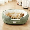 thumbnail image 6 of Mouliraty Self Warming Cat Bed Self Heating Cat Dog Mat, Winter-Warm Thickened Cats Bed All-Season Pet Pad Soft Scallop-Shaped Elliptic Bed Cats and Dog Pet Supplies, Green, 6 of 6