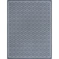 thumbnail image 4 of Unique Loom Outdoor Trellis Collection Area Rug - Kafes (7' 10" x 10' Rectangle Navy Blue/Ivory), 4 of 8