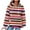 Red, variant on CFLVAEK Waffle Knit Hoodies for Women Fashion Striped Graphic Hoodie Loose Long Sleeve Hooded Pullovers Drawstring Fall Sweatshirts with Pockets Red S