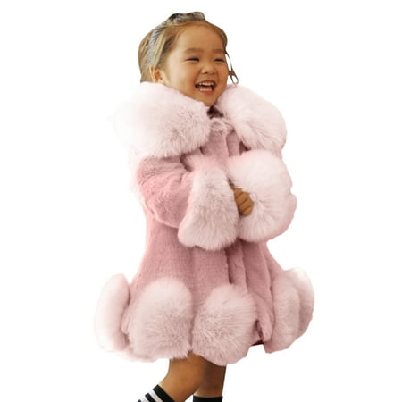 

kpoplk Baby Jackets 6-12 Months Toddler Boys Girls Cartoon Fleece Hooded Jacket Coat Winter Zip up Long Sleeve Hooded Coat Thick Warm Outerwear with Ears(Pink)