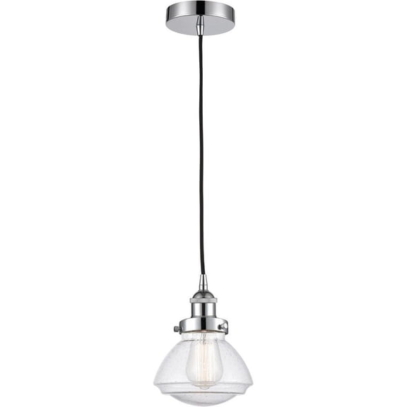 616-1PH-PC-G324-LED-Innovations Lighting-Olean - 1 Light Mini Pendant In Industrial Style-7.75 Inches Tall and 6.75 Inches Wide Polished Chrome Seedy
