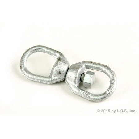 Anchor Connector - Red Hound Auto 1 Double End Swivel Round Eye Forged 3/16 Inch Ring Connector Boat Anchor Chain
