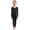 A Black, variant on Kids 2-Piece Base Layer Underwear Thermal Tops and Stirrup Tights Ballet Dance Class Gymnastics Practice B Black L