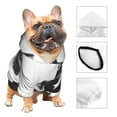 thumbnail image 3 of Balery Monochrome Flying Ravens Sudadera con Capucha para Perros Pequeños – Ropa para Mascotas, Disfraz para Perros y Gatos, Ideal para Fiestas y Cosplay-XX-Large, 3 of 7