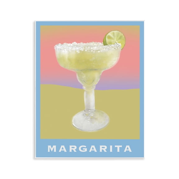 Stupell Industries Margarita over Faded Gradient Food & Beverage Painting Unframed Art Print Wall Art, 11 x 14