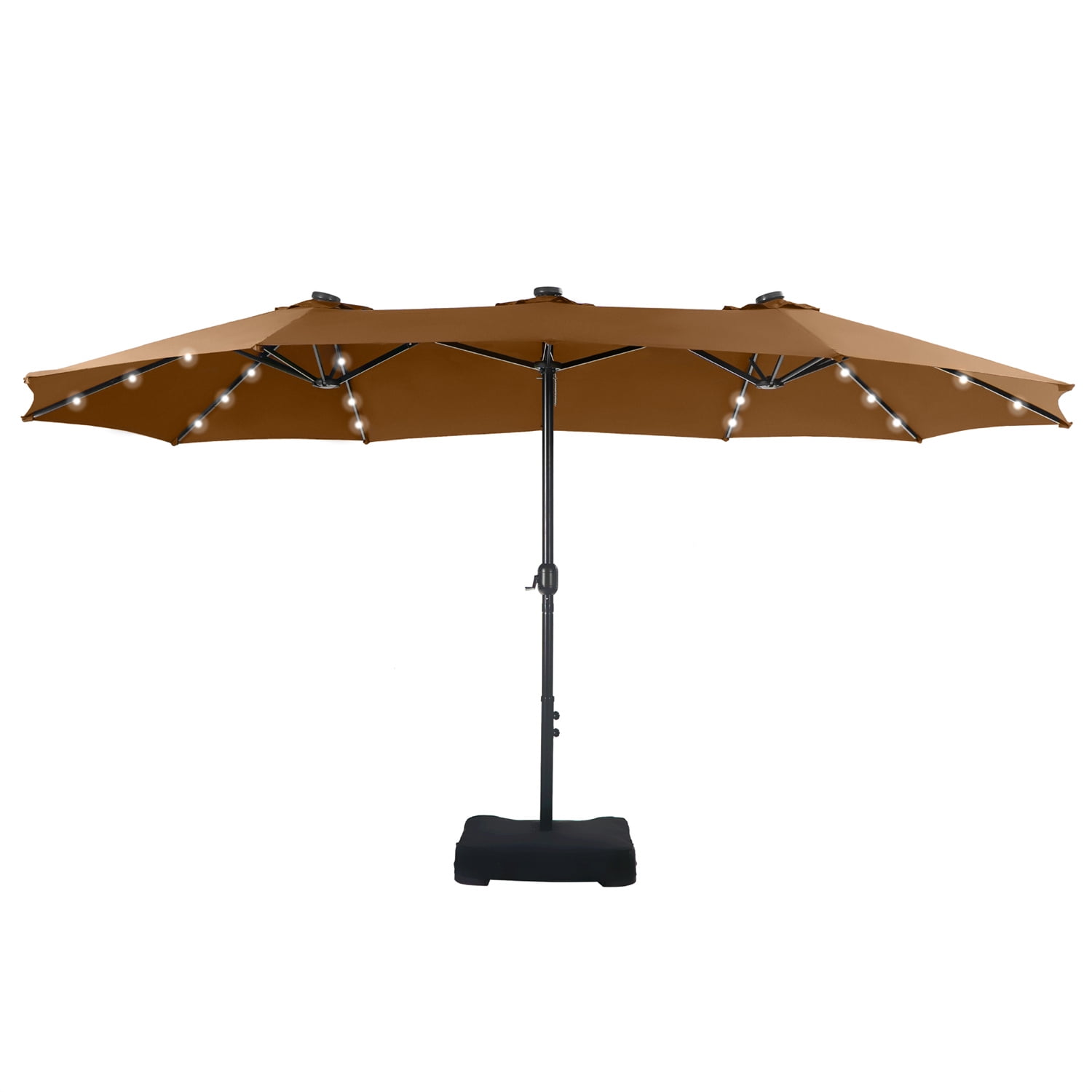 9ft patio umbrella in taupe 9FT Patio Umbrella Crank Lift Push Button Tilt Taupe - Bed Bath & Beyond