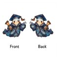 thumbnail image 5 of 1 Piece Graduation Ghost Hanging Ornament Stained Acrylic Suncatcher Spooky Halloween Decor for Home Bathroom Window Indoor Outdoor Wall Display Halloween Decorations, 5 of 8