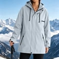 thumbnail image 3 of Women's Zipper Hoodie with Pockets Adjustable Drawstring Long Sleeves Camping Athletic Jacket XXL, 3 of 9