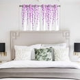 thumbnail image 3 of Purple Polka Dots Kitchen Curtains Window Panels, Vintage Abstract Art Watercolor Insulated Window Treatment Curtain, Grommet Curtains for Bedroom/Living Room/Bathroom, 2 Piece 42"Wx45"L, 3 of 8