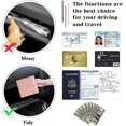 thumbnail image 6 of Car Registration and Insurance Holder,Premium PU Leather Men Women Wallet Accessories Case for Cards, Vehicle Glove Box Paperwork Wallet Case Organizer for ID, Driver's License Rose Gold, 6 of 7