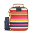 thumbnail image 2 of Fit + Fresh Vertical Insulated Lunch Bag with 28oz. Steel Water Bottle, Colorful Stripe, 2 of 9
