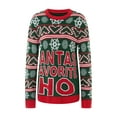 thumbnail image 5 of Nituyy Women's Christmas Knit Sweater Long Sleeve Crewneck Letter/Christmas Tree Print Pullover Knitwear, 5 of 9