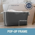 thumbnail image 4 of CleverMade Collapsible Laundry Baskets 2PK - 60L (16 Gal) Shadow Gray/Stone Gray, 4 of 9