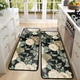 thumbnail image 4 of Kitchen Rugs Sets Of 2,Pioneer Flower Floral Print Pattern Anti Fatigue Kitchen Mat Rugs Non Slip Washable,Decorative Kitchen Floor Mats for Kitchen,Sink,Laundry,17"x47"+17"x47", 4 of 5