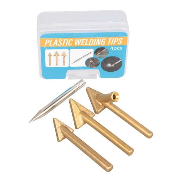 Puntas de repuesto de 4 piezas, puntas de soldadura para soldador, cabeza de cobre Triangular para de reparación de automóviles