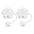 thumbnail image 1 of SHAR 2 Pieces Silicone Straw Tips Cover Cute Reusable Straw Tips Lids Dust Cap Straw Stoppers for Cup Drinking Straws, 1 of 5