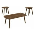 thumbnail image 1 of Indy 3 Piece Coffee and End Table Set- Angled Legs- Walnut Brown Solid Wood, 1 of 6
