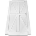thumbnail image 4 of 24" x 80" Star-Style Sliding Barn Wood Door, Interior Barn Door Wood Panel, Unfinished Solid Natural Panelled Slab, DIY Assemblely, Easy Install, Apply to Rooms & Storage Closet, X-Frame, 4 of 7