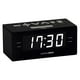 thumbnail image 1 of HANNLOMAX HX-144CR Radio despertador, radio PLL AM/FM, pantalla LED de 1,2", reloj digital con alarma dual, solo funcionamiento con CA. (LED negro_blanco), 1 of 5