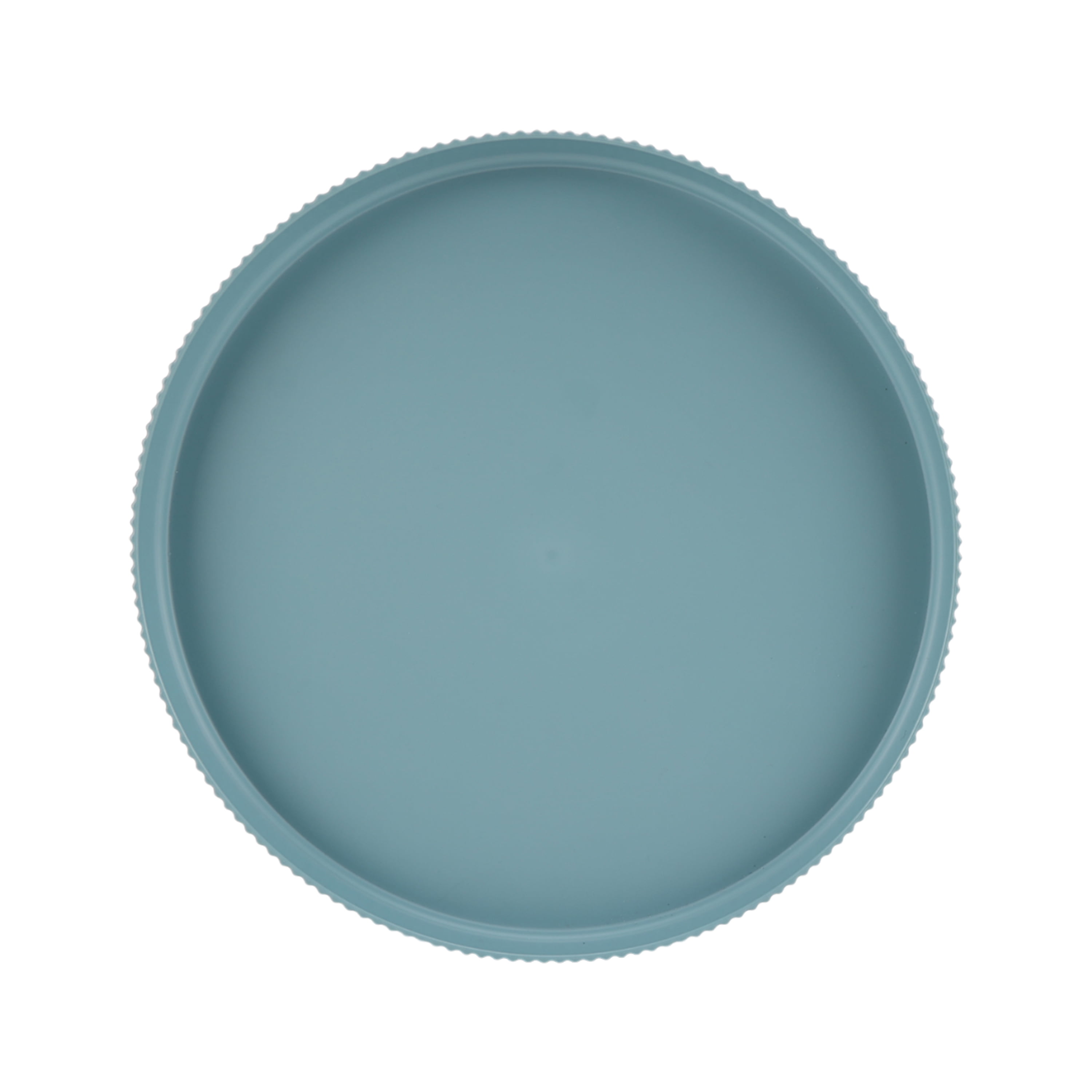 Mainstays 18-Piece Eco-Friendly Recycled Plastic Dinnerware Set, Blue