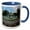 Blue/White, variant on 3drose, Usa, Georgia, Savannah, Forsyth Park Fountain - Us11 Rti0018 - Rob Tilley, 11oz Magic Transforming Mug