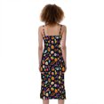 thumbnail image 2 of Halloween Candy Pattern Print Slim Fit Midi Cami Dress, Halloween Decorative Fashion Summer Maxi Sexy Casual Dress For Women, 2 of 4