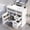 White, variant on 36" sturdy rubber wood Retro Bathroom Vanity, Bathroom Organizer with versatile classified storage, Space-Saving Freestanding Cabinet with soft-close hardware for bathroom remodeling, Grey