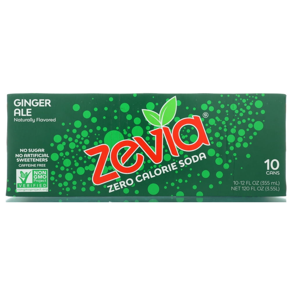 ZEVIA Soda Ginger Ale 10 pk, 120 oz