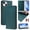 Darkgreen, variant on Allytechgroup Flip Wallet Case for iPhone 13, Compatible with MagSafe RFID Blocking PU Leather Shell with Credit Card Slot Shockproof Protective Back Cover for iPhone 13, Pink