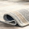 thumbnail image 5 of Rugs USA Deco Striped Tile Wool Area Rug, 4' x 6', Palmer Beige, 5 of 9