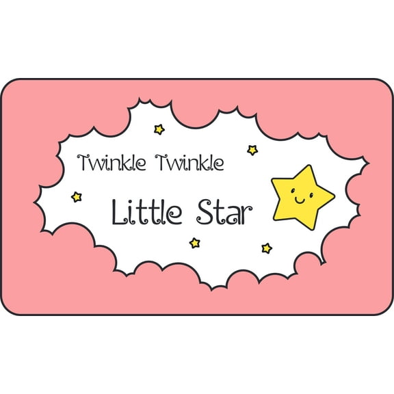 Star Night Twinkle Little Starry Decors Wall Sticker Art Design Decal for Girls Boys Kids Room Bedroom Nursery Kindergarten House Fun Home Decor Stickers Wall Art Vinyl Decoration (20x40 inch)