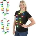 thumbnail image 4 of HESHENG Christmas Light up Necklace, 40'' Christmas Party Favor Accessory Ornament for Kids and Adults, Xmas Gift, 2 Pack, 4 of 9