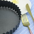 thumbnail image 4 of thinsony Round Shape Cake Mold Movable Bottom Carbon Steel Kitchen Pizza Cake Mold Baking Tray, 4 of 8