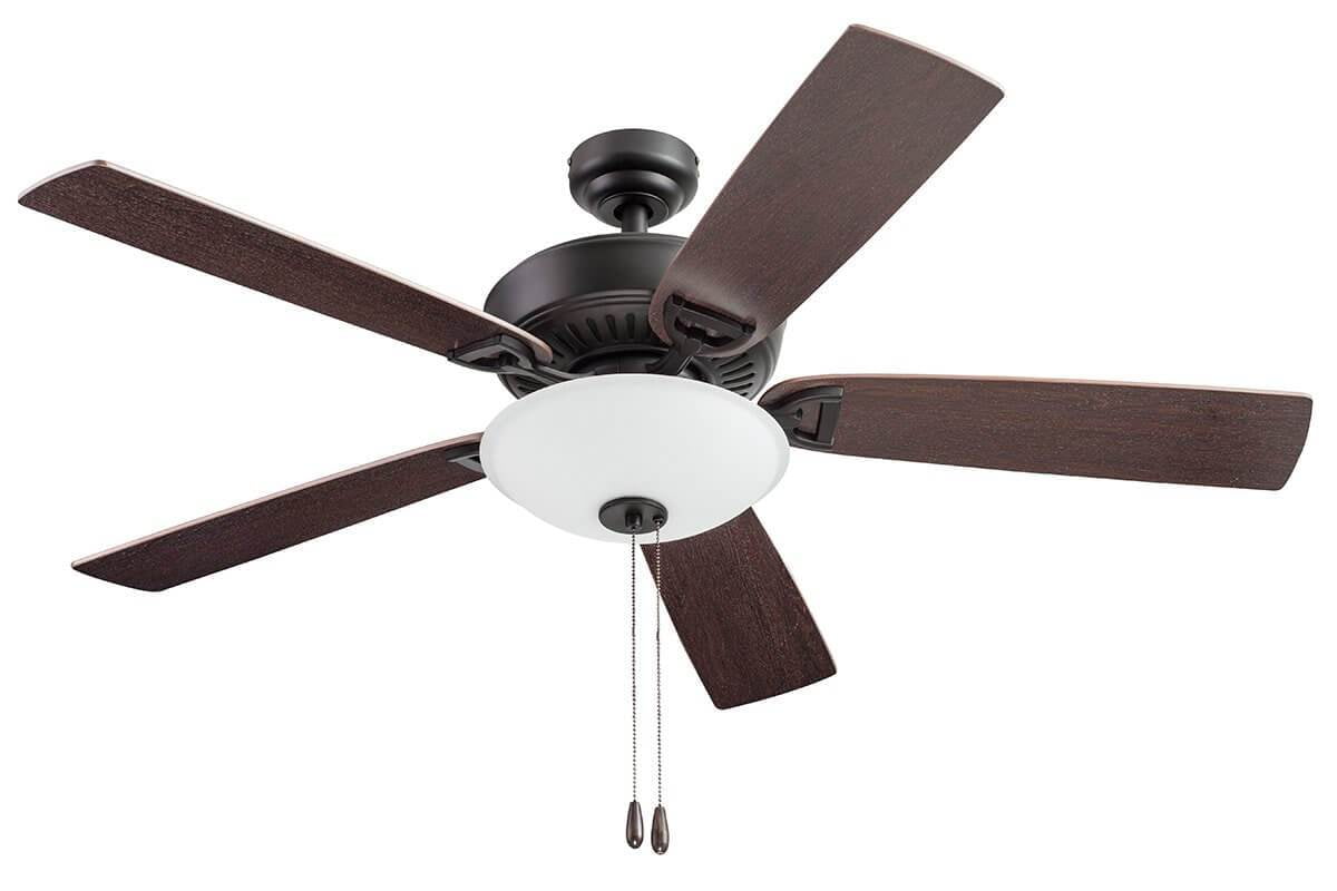 Prominence Home Montlake 52'' Bronze Ceiling Fan Bowl Light Kit with Pull Chains Reversible Airflow
