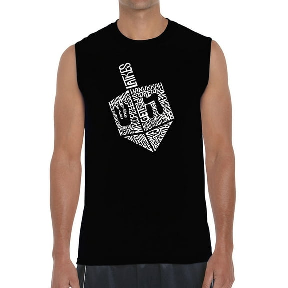Hanukkah Dreidel - Men's Word Art Sleeveless T-Shirt