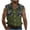 Green, variant on VBTAPA Men's Sleeveless Beach Shirts Trendy Summer Button Down Tank Tops Camouflage Casual Tank Shirt with Pockets Black L