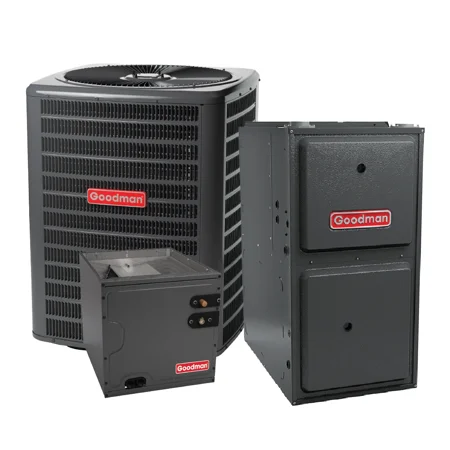 Goodman 3.5 Ton 15.2 SEER2 AC & 92% AFUE 80K BTU Gas Furnace System - Upflow, R32 with Propane Conversion Kit