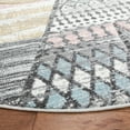 thumbnail image 3 of SAFAVIEH Carousel Kids Southwestern Teepee Area Rug, Gray/Pink, 6'7" x 6'7" Round, 3 of 10