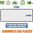 thumbnail image 4 of Amgo Custom Made 6' x 93' White Fence Privacy Screen Windscreen with Bindings & Grommets, Heavy Duty for Commercial and Residential, 90% Blockage, Cable Zip Ties Included (We Customize), 4 of 9