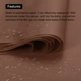 thumbnail image 5 of Uxcell 100 Sheets Brown Tissue Paper 20x14 Inch Tissue Gift Wrapping Paper for Florist Bouquet Supplies, 5 of 6